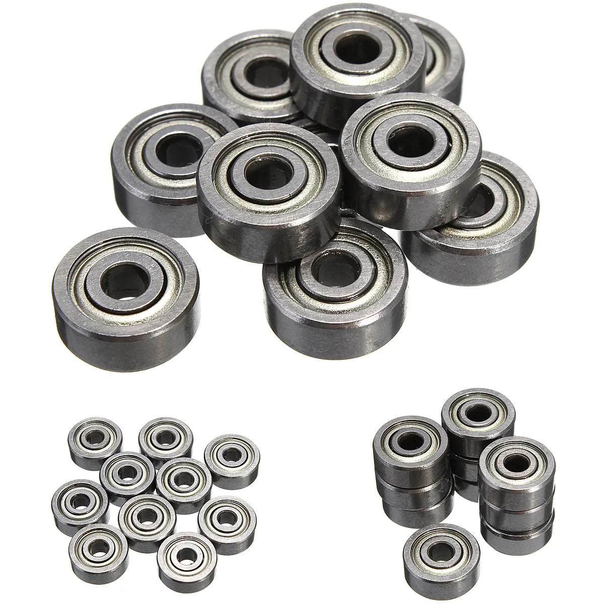 10Pcs 623ZZ Bearing ABEC-5 3x10x4mm Double Shielded Miniature 623-ZZ High Carbon Steel Shafts Ball Bearings 623 ZZ EMQ Z3V3