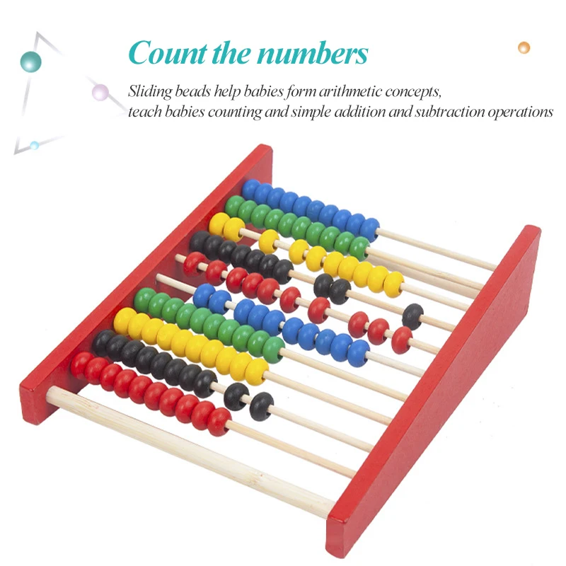 Early Education Colorful Calculation Frame Abacus Practice Digital Exercise Thinking For Preschool Children Student Supplies Set