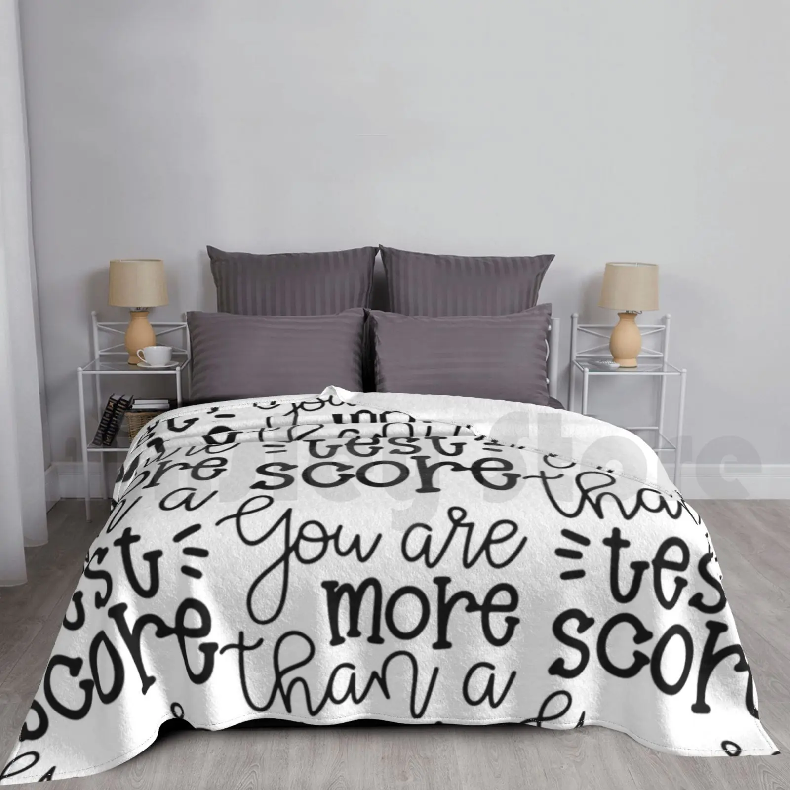 

You Are More Than A Test Score Blanket Fashion Custom 3128 Teacher Teach English Teacher Meme English