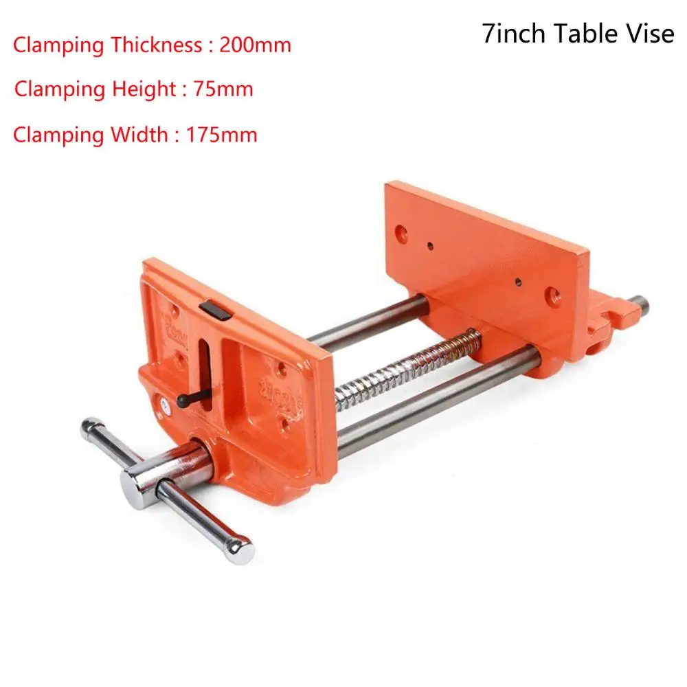 

1pc 7" Table Vise Bench Vice Vise Desktop Vise Repair Woodwork Making Hand Tool Metal Clip Clamp