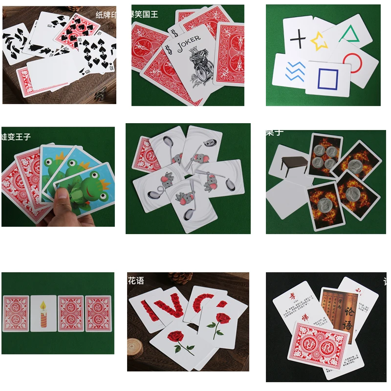 9 Sets Collection Card Special Playing Cards Magic Tricks UltraGaff Deck Close Up Street Poker Magic Porps Magician Gimmicks