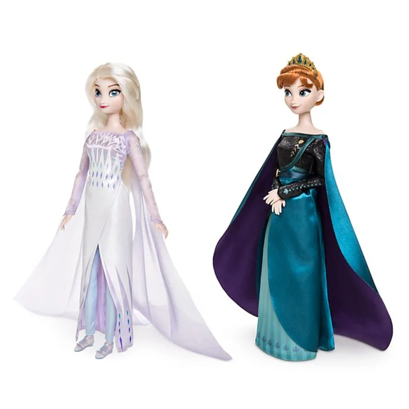 Disney Toys Frozen 2 Elsa and Anna Princess Doll Toys with Accessories Olfa Sets Girl's Collection Dolls Kids Gifts with Box image 3