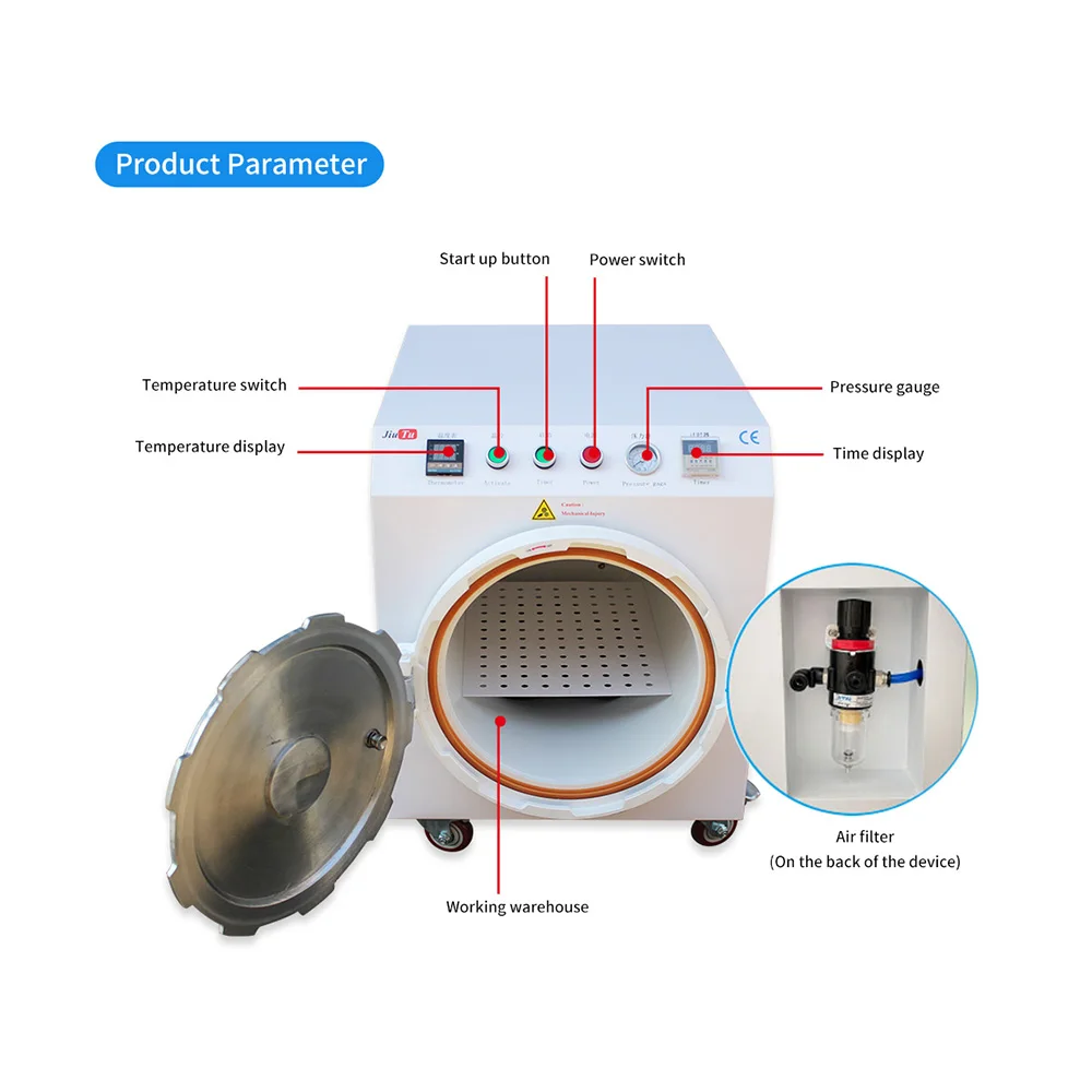 Customized Autoclave Bubble Remove Machine Bubble Remover For TV LED Car DVD Screen Repair