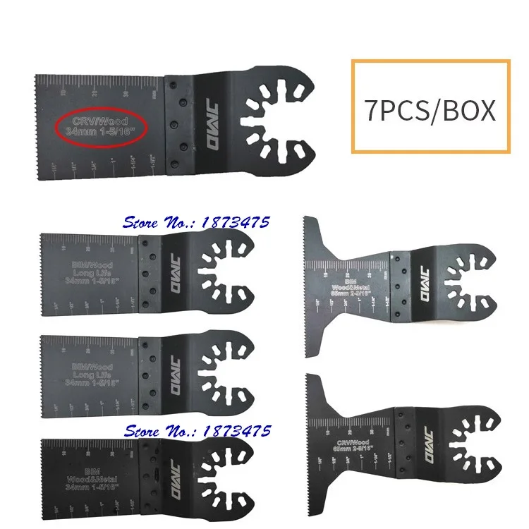 7PCS OSZILLIERENDE MULTITOOL BLADE SET 1800M-5