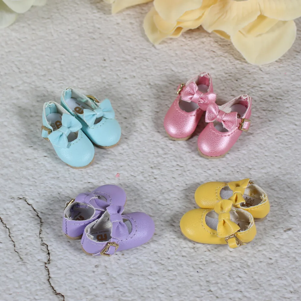 Blyth doll Macaron bow shoes four different colors can be choosing Vintage Neo 1/6 BJD