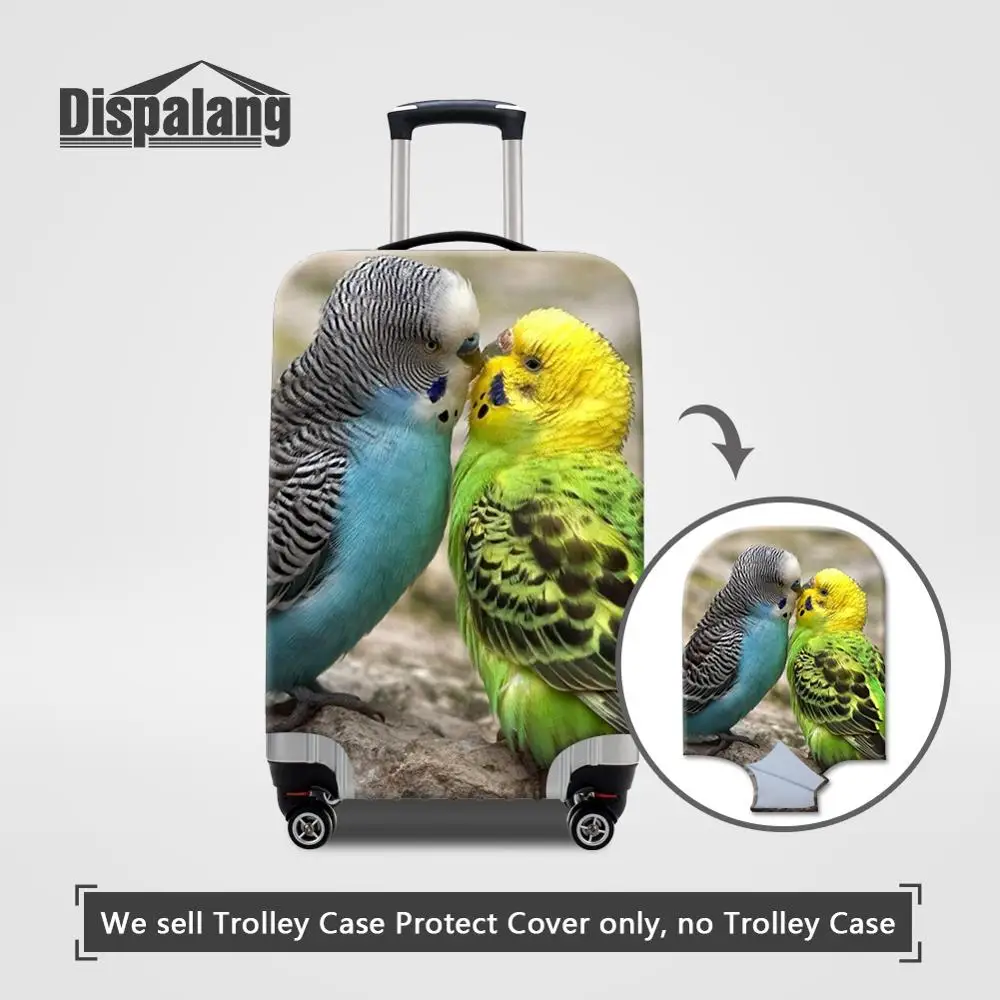 Dispalang Women Elastic Luggage Protect Cover Animal Parrot Flamingo Print Case On Suitcase Spandex Dustproof Travel Accessories