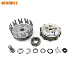 OTOM New Motorcycle Clutch Friction Disc Center Outer Clutch Assy For YAMAHA DT230 MT250 2 stroke dt 250cc Spare Parts