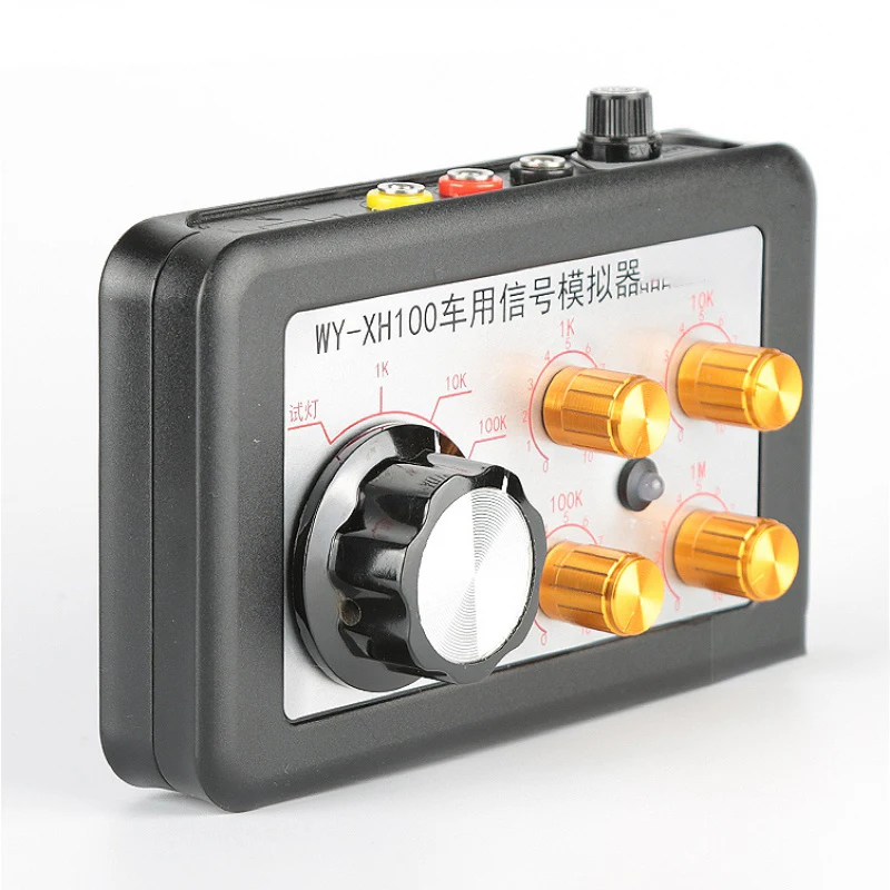 Vehicle sensor signal simulator, vehicle sensor signal generator, adjustable resistance, water temperature, crankshaft
