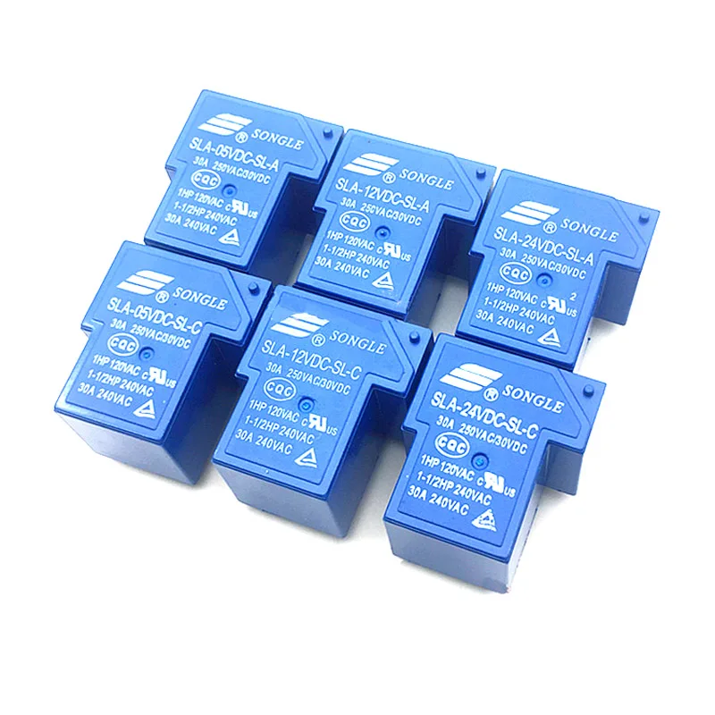 20pcs/lot Relays SLA-05VDC-SL-C SLA-12VDC-SL-C SLA-24VDC-SL-C 5V 12V 24V 30A 6pins Original Relay