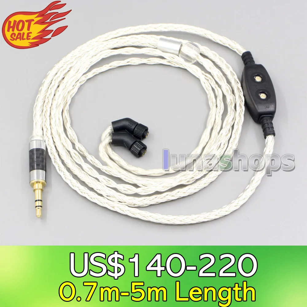 

LN007201 16 Core OCC Silver Plated Headphone Earphone Cable For AKR03 Roxxane JH Audio JH24 Layla Angie