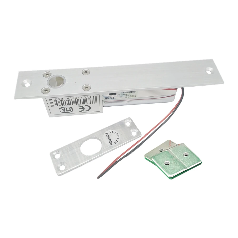 DC 12V Two Wire Low Temperature Electric Mortise Glass Door Lock Fail Safe Electric Bolt Lock