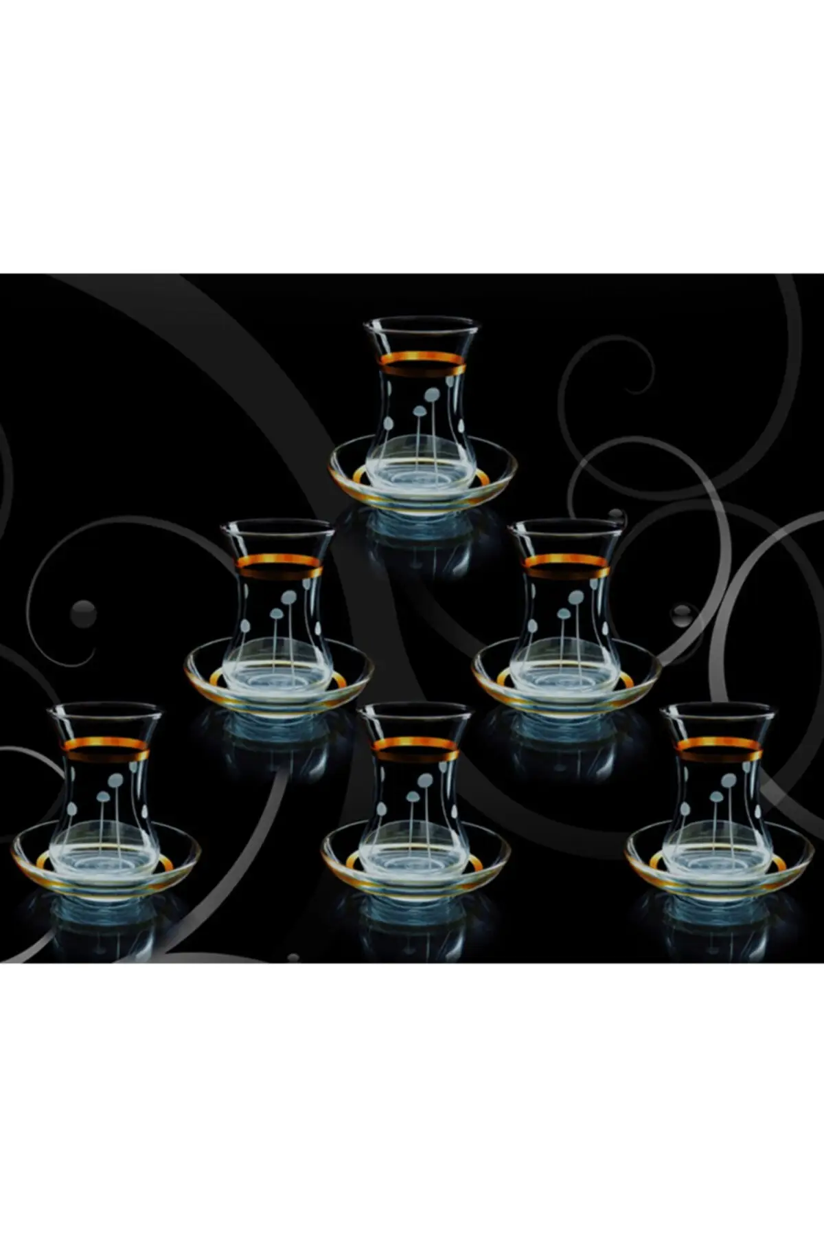 Turkish Tea Cup Traditional Checkerboard Cubic Zirconia Gold Yaldızllı Set 12 Piece Turkish Russian English Arabic Tea Cup Set Five Tea