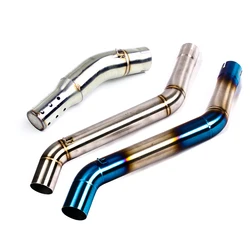 Slip-on For CFMoto NK400 CF NK 400 650 Middle pipe Motorcycle Exhaust Link Front Tube Escape Moto Motorbike Scooter all year