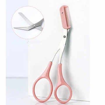Nuovo sopracciglio Trimmer forbice fai da te con pettine depilazione facciale toelettatura modellante rasoio accessori per il trucco cosmetico