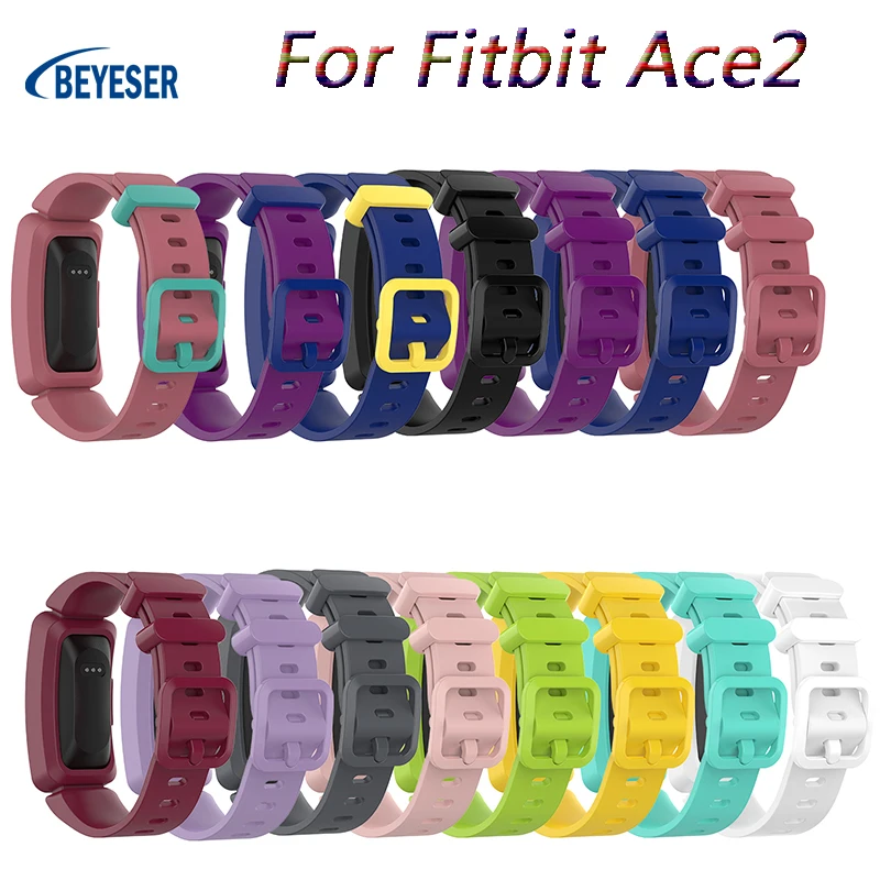 

Smart Watch Silicone Strap For Fitbit Ace2 Inspire Inspire HR Smart Bracelet Replacement Watch Band Silicone Anti-lost Wristband