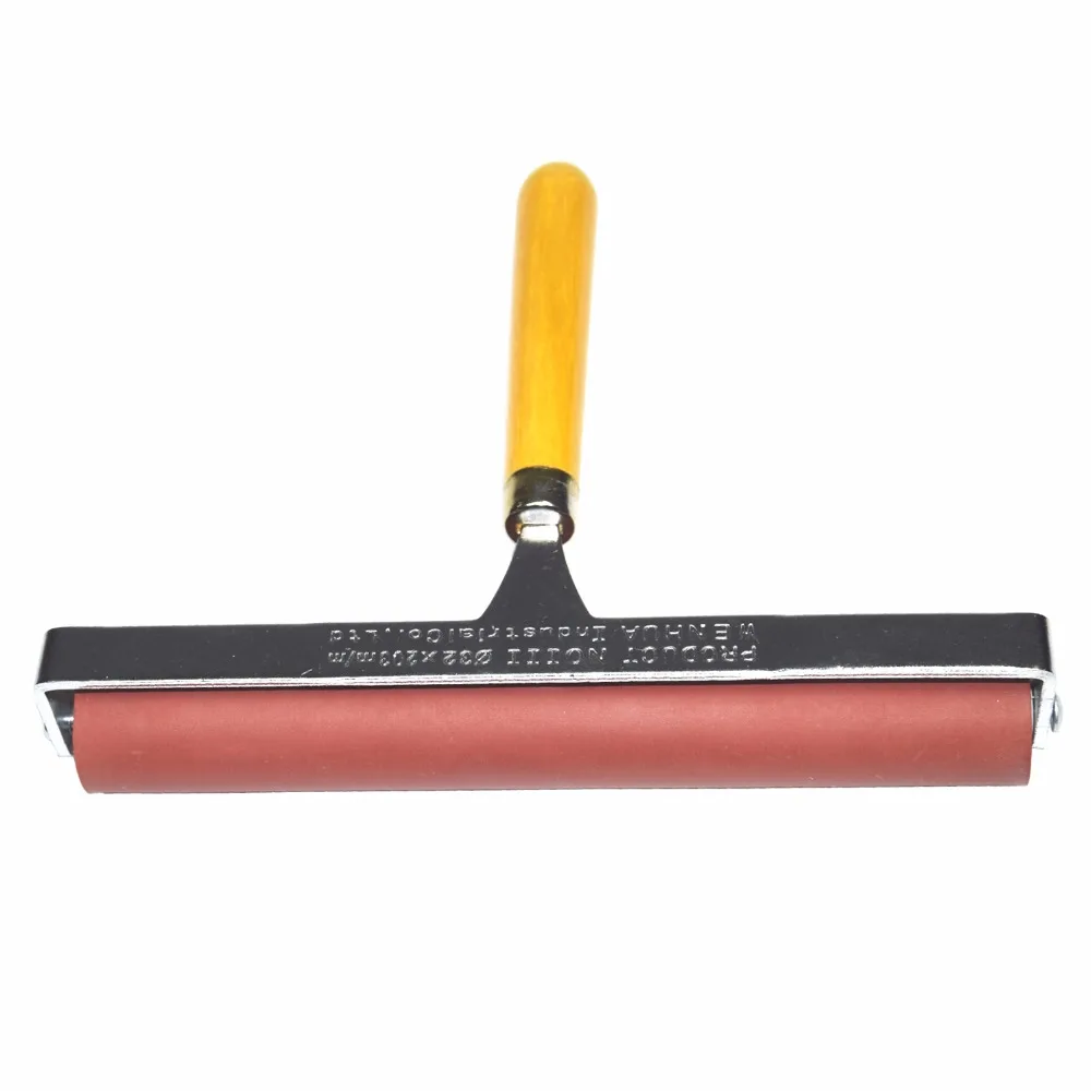 8-Inch and 4-Inch Professional Hard Rubber Brayer Roller for Printing Inks Lino Brayer Oil Painting Art materials Art Supplies