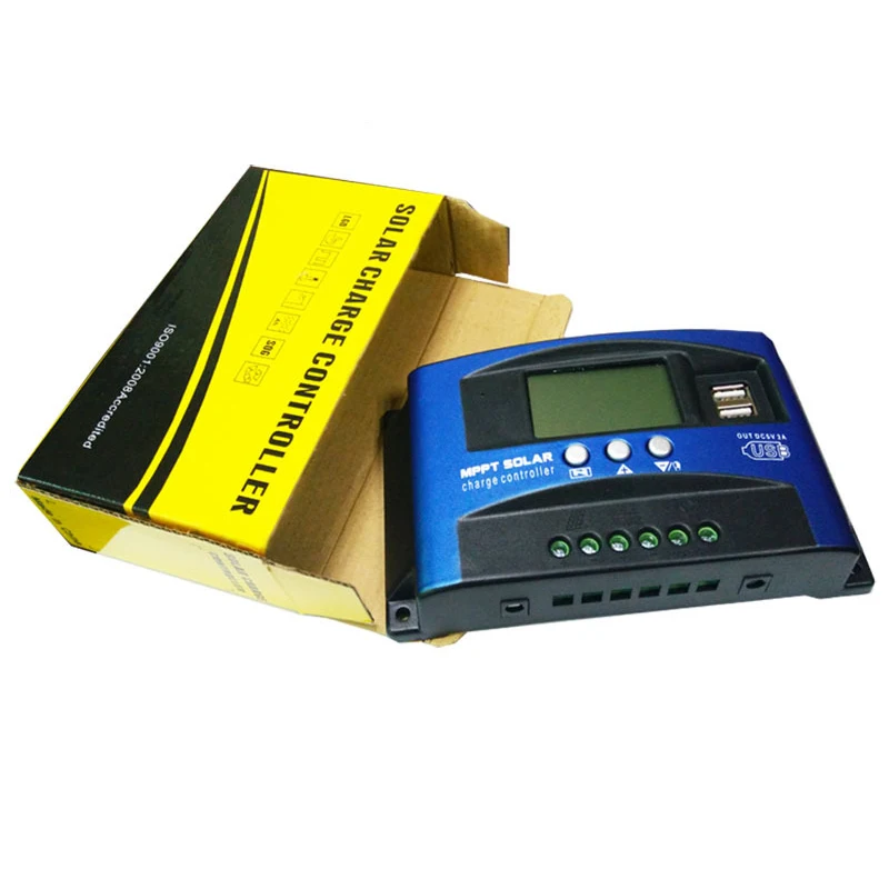 Regolatore di Energia solare Pannelli Battery Pack di Carico MPPT REGOLATORE Solare 12V/24V di Carica e Scarica di Corrente di Controllo del Display