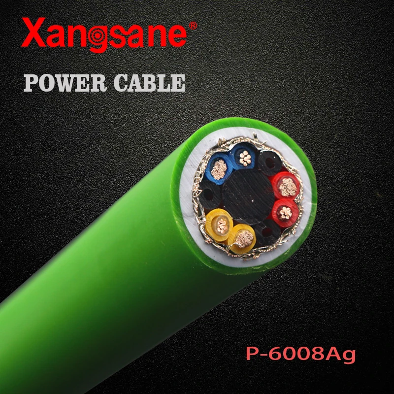 Xangsane P-6008Ag HIFI 7N OCC Silver-Plated Power Cord High-Fidelity DIY Audio Cable Bulk Power Cord audiophile audio amplifier