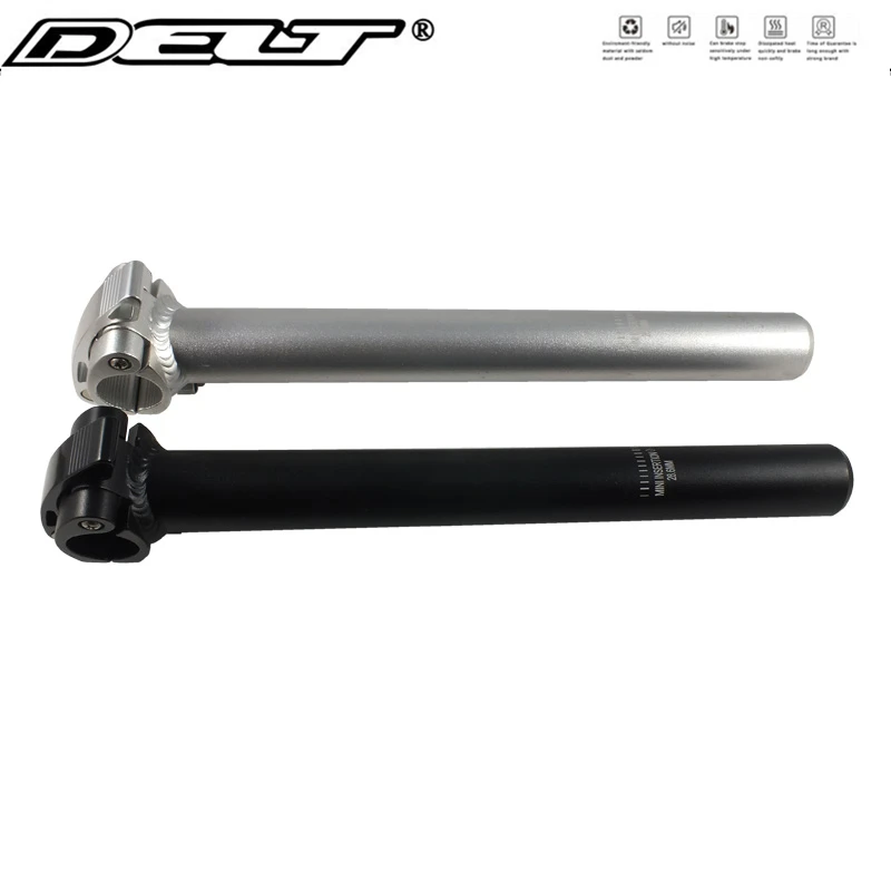 Зажим руля велосипедного выноса DELT 25,4X250 мм, быстроразъемный вынос, сплав, серебро, складные детали выноса велосипеда