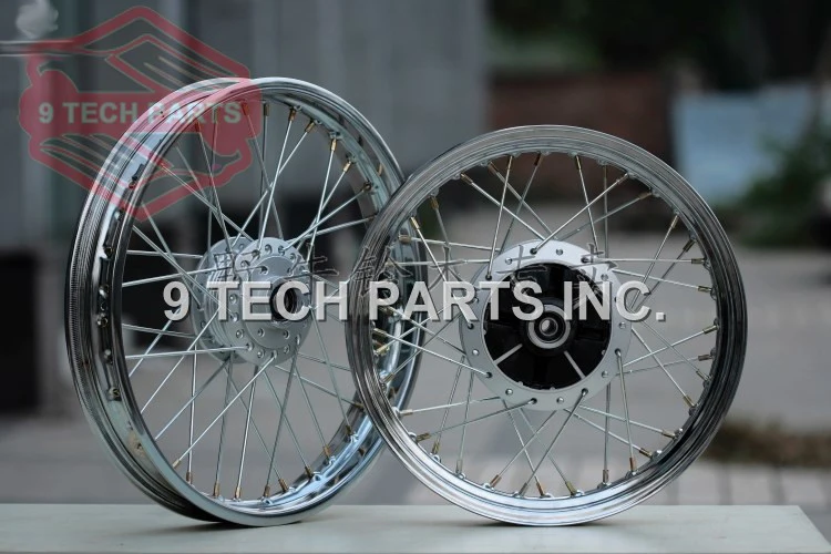 Original Design Brand New GN250 Spokes Wheel FRONT & Rear wheels COMPLETE Rim sizes 2.50*16 & 2.15*18 rims