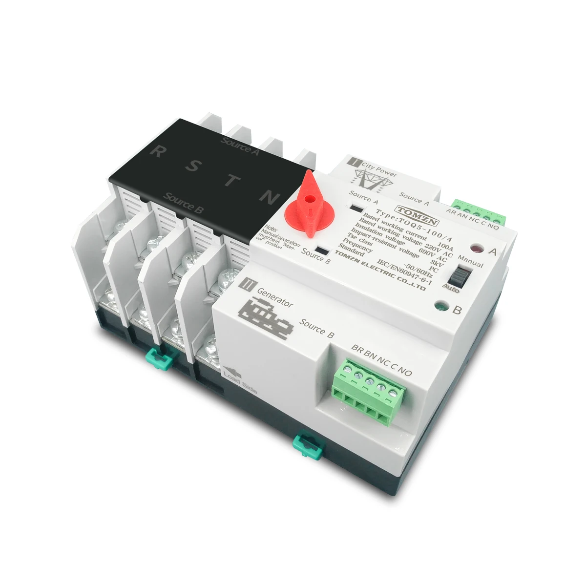 Imagem -03 - Mcb tipo Interruptor de Transferência Automático de Potência Dupla Ats p 63a 230 v