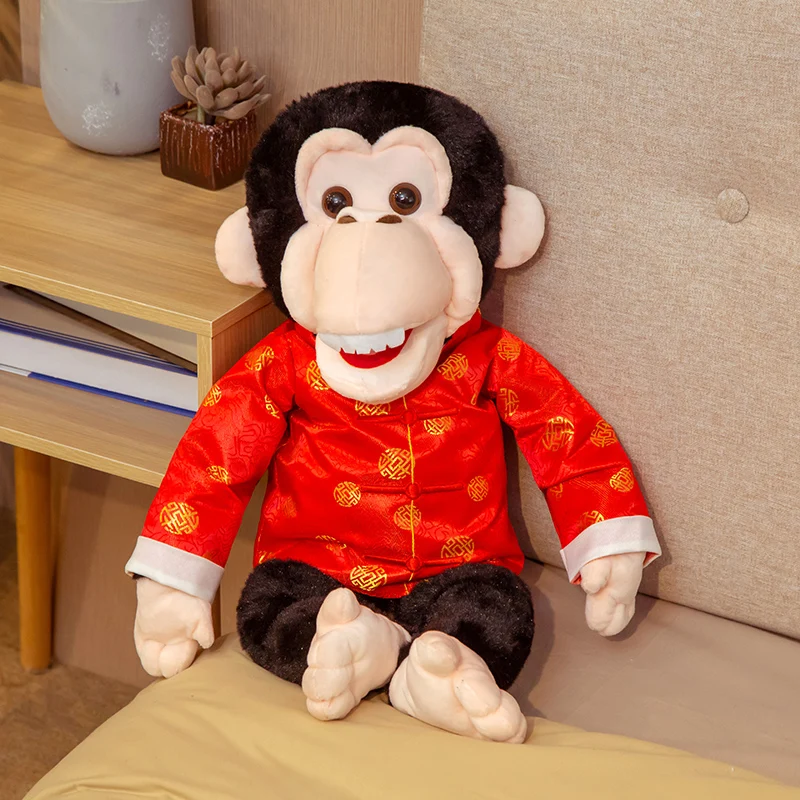 60cm grande burattino a mano animale bambini bambola morbida divertente puntelli per feste Baby Story Doll Monkey Boy giocattoli di peluche regalo per bambini