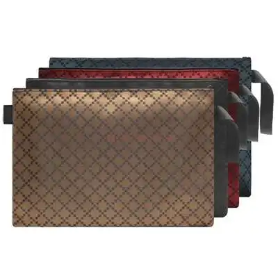 A4 Verdikte Document Tas Canvas Rits Multi-layer Aktetas Draagbare Bestand Zak Office Business Informatie Tas