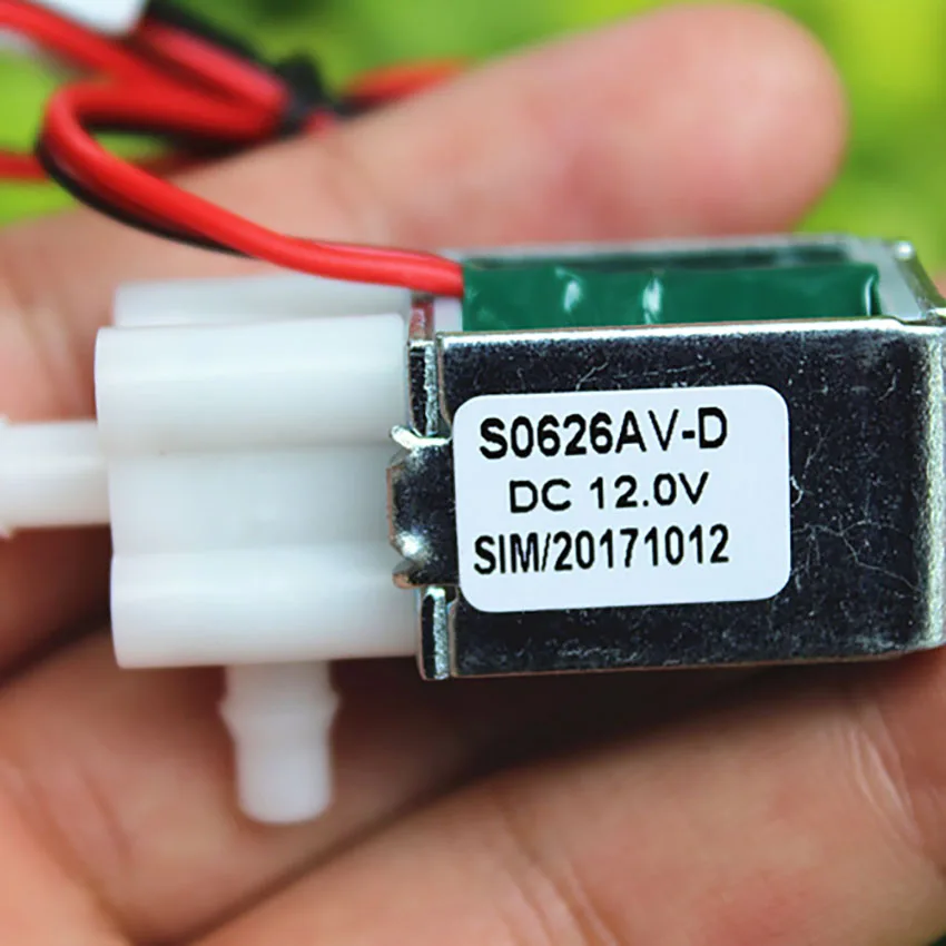 Válvula solenoide en miniatura, normalmente cerrada, cc 12V, Válvula de ventilación eléctrica para riego de jardín