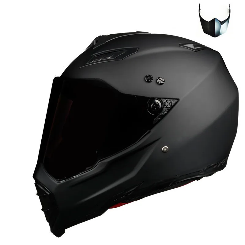 Hot Sell Gloss Black Helmet Motorcycle Racing Bicycle Helmet  Atv Dirt Bike Downhill Mtb Dh Cross Helmet Capacetes S M L Xl Xxl