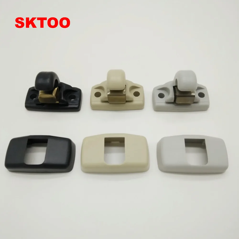 SKTOO 3B0857561B New Sun Visor Hook Clip Bracket Hanger for VW Golf Jetta Passat Polo Seat Beetle 3B0 857 561 B