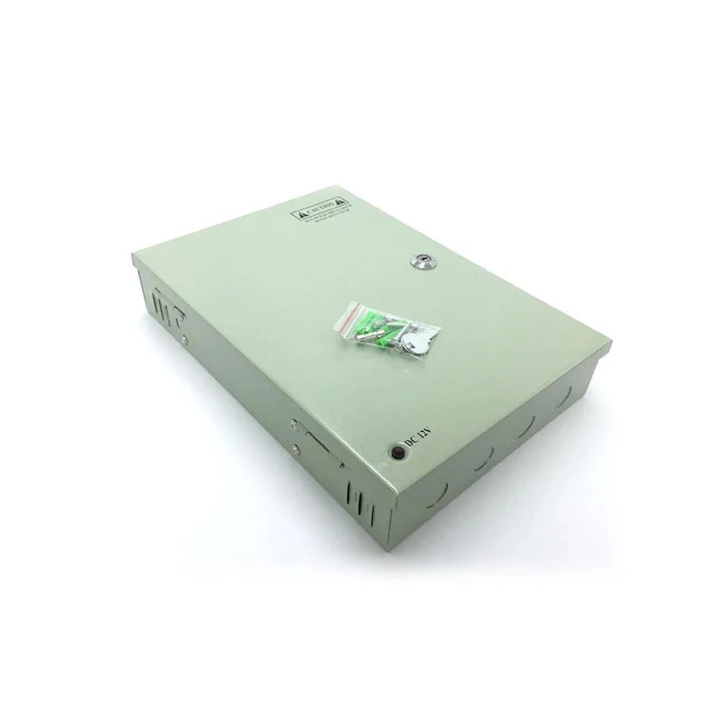 CCTV Power Supply Box 18 Port Channel 300W/360W Distribution Metal Fuse AC 110-240V to DC 5V 12V 24V for Surveillance Camera