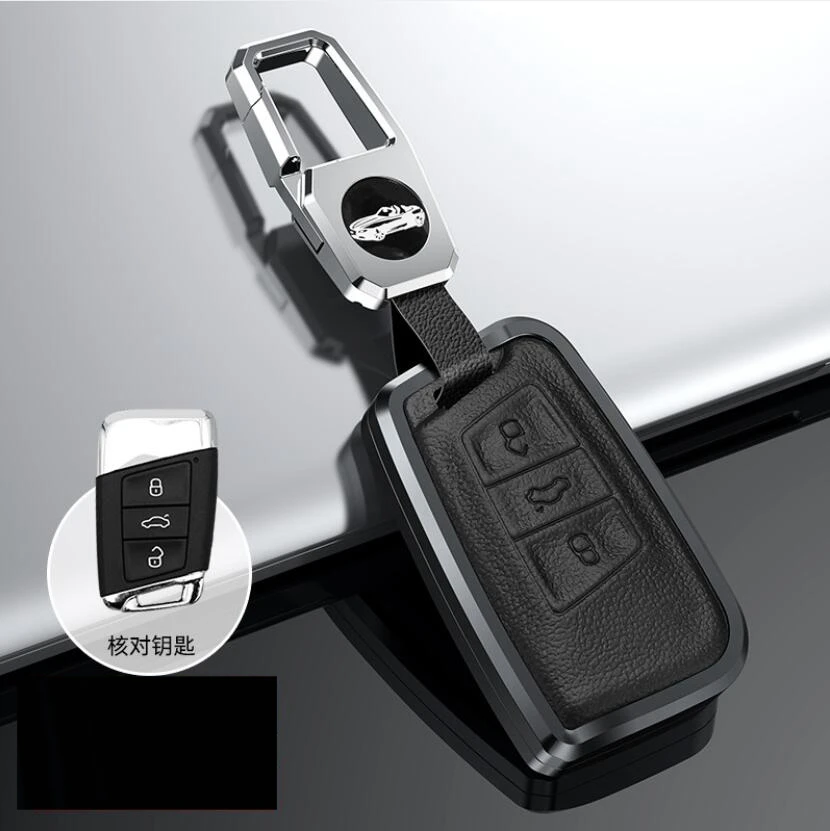 

Fashion Car Key Case Holder For VW Passat B8 CC Magotan For SKoda A7 Octavia Superb Remote Key Protective Shell