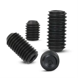 M4xP=0.5 M5x0.5 M6x0.5/0.75 M7x1 M8xP=1 M10x1/1.25 Fine teethïžDIN916 grade 12.9 Alloy steel Hex Socket Set Screws Grub Screw