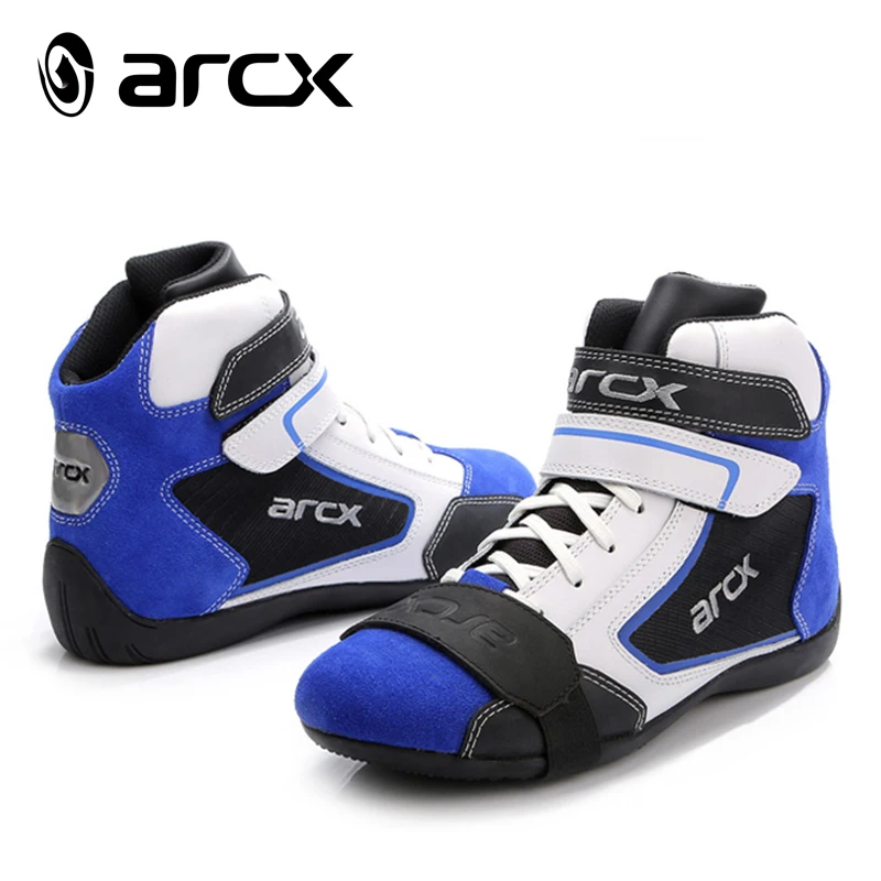 

How-yes ARCX Leather Outdoor Motorcycle Shoes Anti-riding Riding Shoes Racing Shoes Breathable Motorcycle Boot 39-46