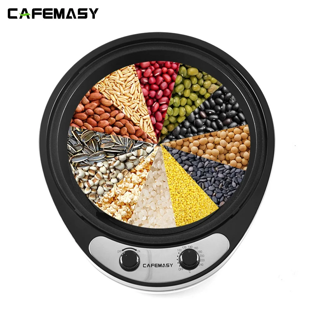 2021 New Home Electric Coffee Roaster Machine Non-stick Coating Small Electric Baking Tools Automatic Coffee Bean Baking Machine