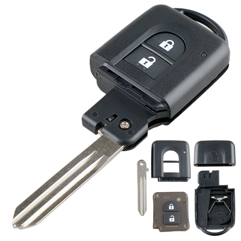 2 taste Smart Auto Remote Key Shell Auto Auto Schlüssel Fall Ersatz Fit für Nissan Micra X-Trail Qashqai hinweis Duke Juke