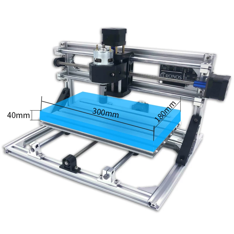 Small CNC Laser Stainless Steel Desktop Engraving Machine 3018 CNC Spindle Metal Surface Engraving Machine Woodworking Engraving