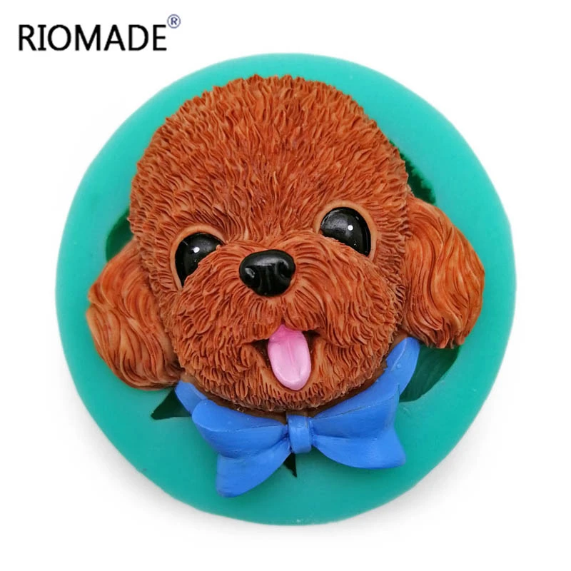 3D Cartoon Dog Silicone Mold Fondant Molds Cake Decorationing Tools Chocolate Cupcake Dessert Baking Mould