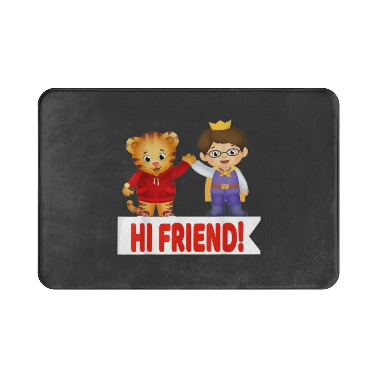 Vebyhogh-Daniel Tiger And Prince Wednesday Hi Friend Carpet Mat Rug Cushion Soft Adults An Or A He Cute Men Him By