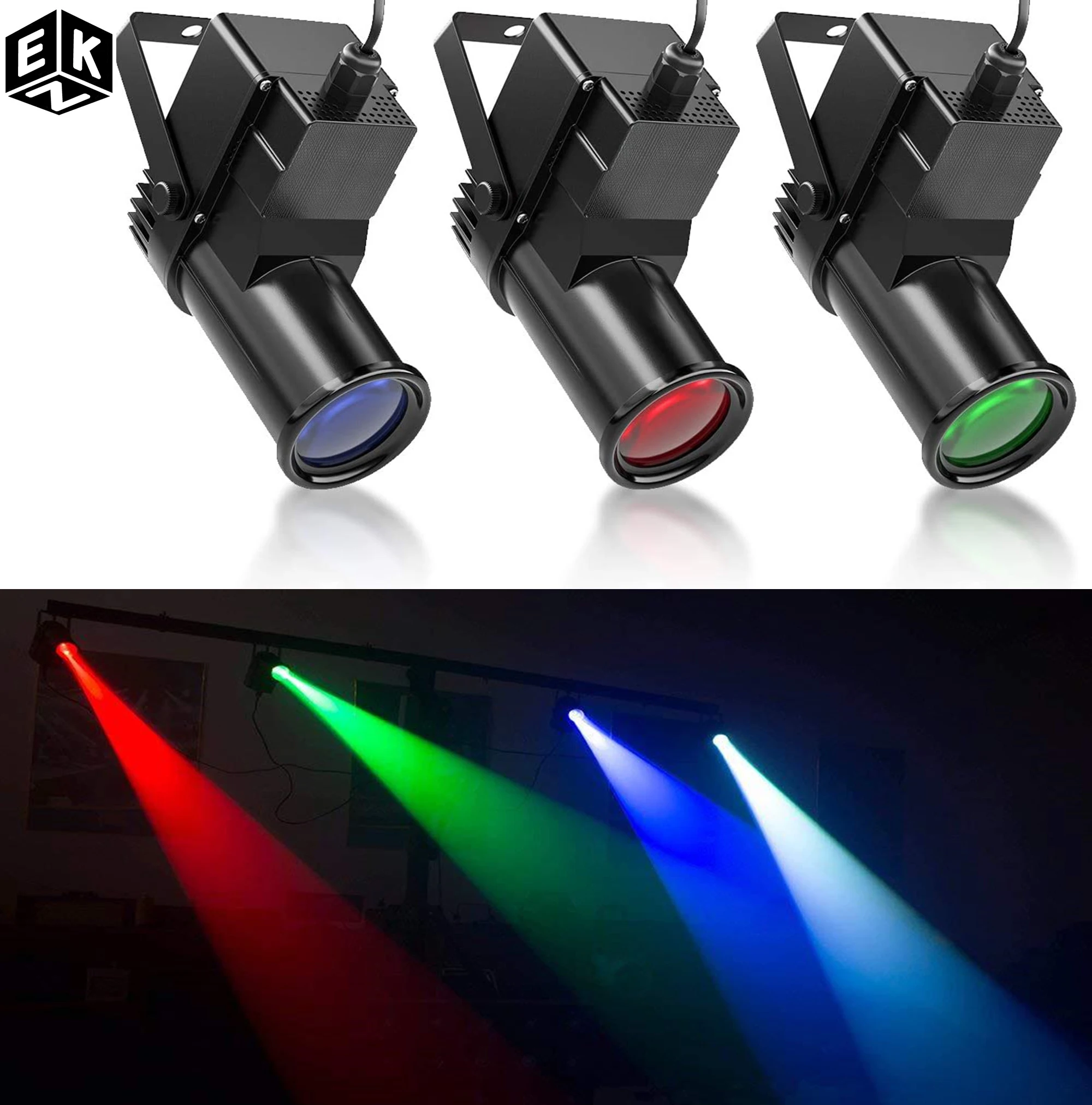 

10W Mini Dmx512 Stage Light RGBW Disco Lyre Beam Led Pinspot Light For Dj Party Ktv Mirror Ball Spotlights