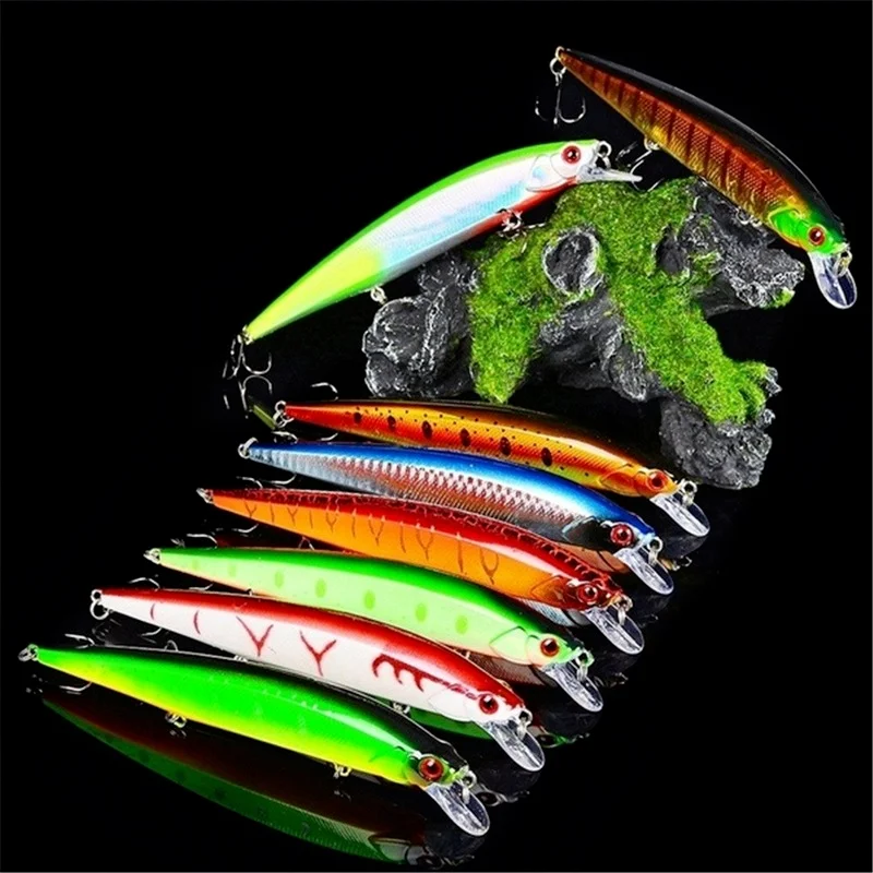 1Pcs Lifelike Wobbler Fishing Lure 3D Eyes 14cm/18.5g Minnow Artificial Hard Bait Fishing Tackle Floating Lure with 6# Hooks