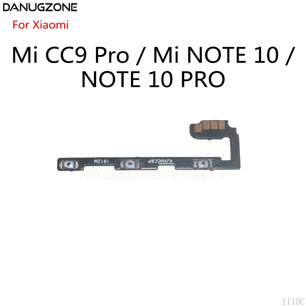 Power Button On / Off Volume Mute Switch Button Flex Cable For Xiaomi Mi CC9 Pro / Mi NOTE 10 / Mi NOTE 10 Pro