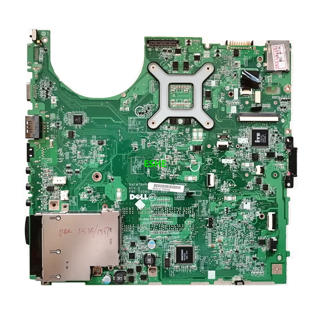 For DELL Studio 1537 Laptop Motherboard CN-0P172H 0P172H DAFM7BMB6D0 PBW T008G mainboard GM45 DDR2 100% test work