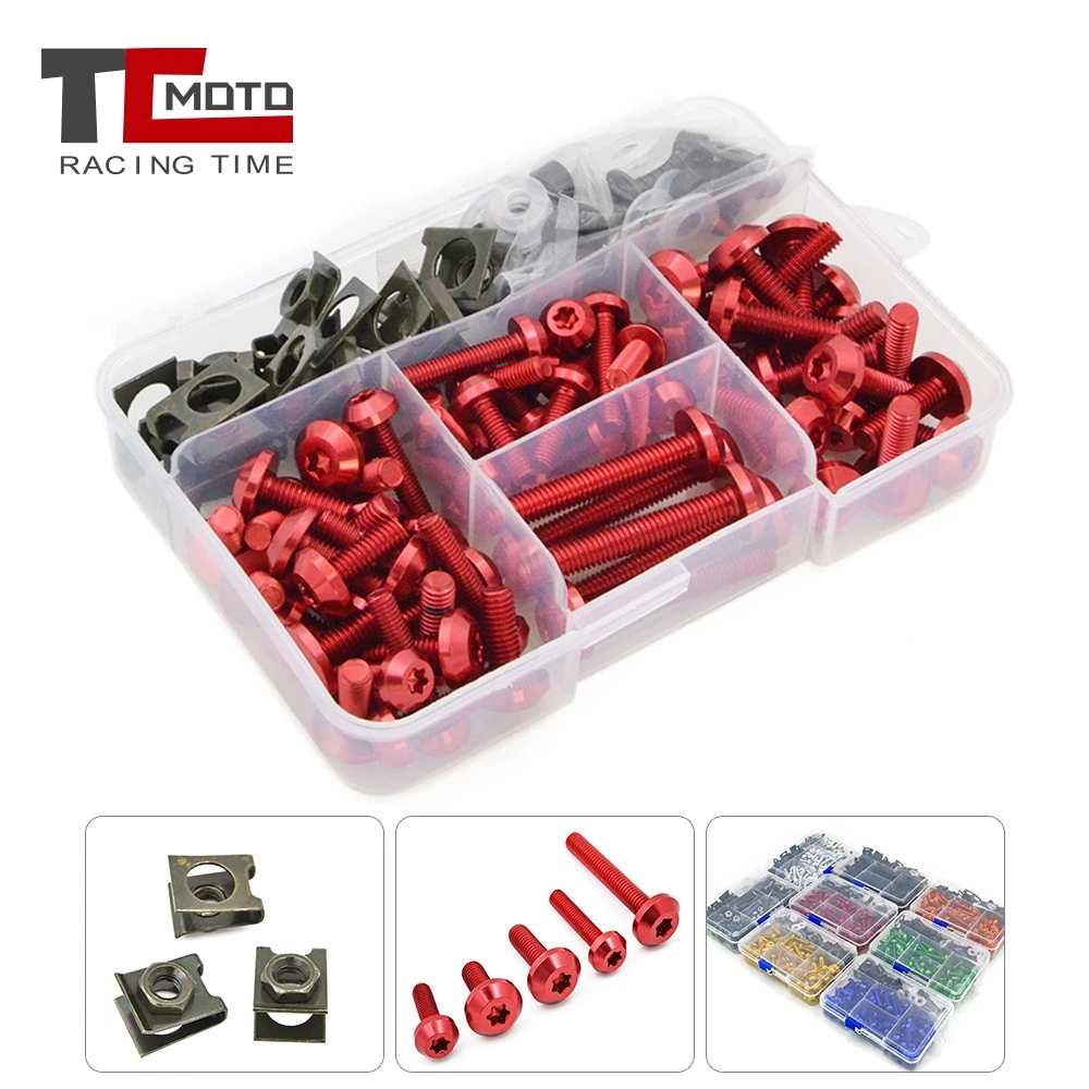 Motorcycle Complete Fairing Bolts Screw For Yamaha YZF R1 R1M R15 R25 R3 R6 R15 R25 MT03 MT07 MT09 FZ07 FZ09 Tracer FZ1 FZ6 FZ8