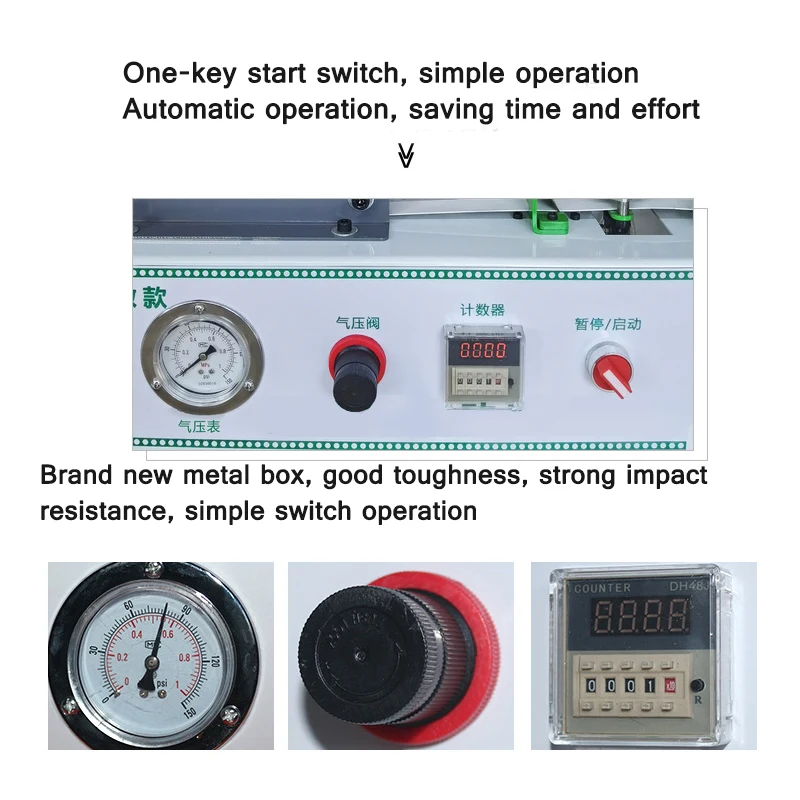 Edge Banding Counting Punching Machine Covering Panel Furniture Edge Banding Punching Machine Three-in-One Punching Machine