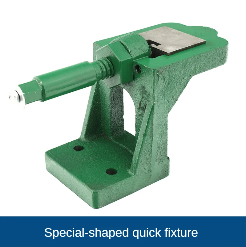 Quick Clamp Universal Polygon Clamp Drilling and Tapping Drilling Machine Small Flat-Nose Pliers Manual Clamp Seat Vise Fixed