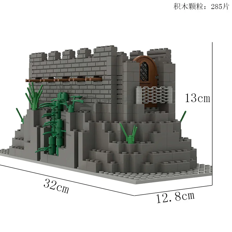 MOC Small Particle Building Blocks Compatible Major Brand Military Tower Outpost Rifle Fortress Toy DIY Educational Model Bricks