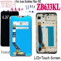 WEIDA Original Lcd For Asus Zenfone Max M2 ZB633KL LCD Display Screen+Touch Panel Digitizer For Asus ZB633KL ZB632KL Lcd X01AD