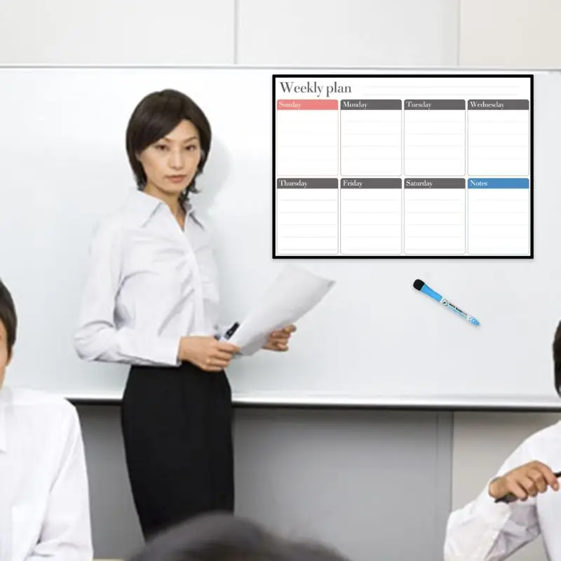 Магнитный Магнит A3 доска-еженедельник на холодильник, ежедневный рисунок сообщений на холодильник, заметки