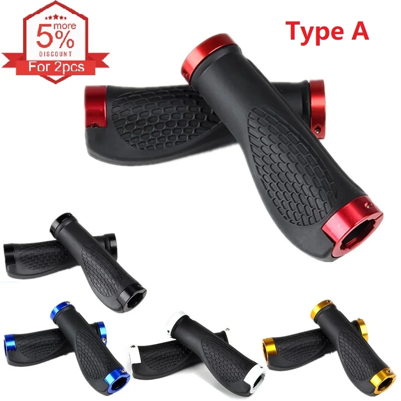 

1 Pair Comfortable Durable Portable Cycling Bike Mountain Handlebar Rubber Anti-slip Bicycle Handlebar 2 styles optional